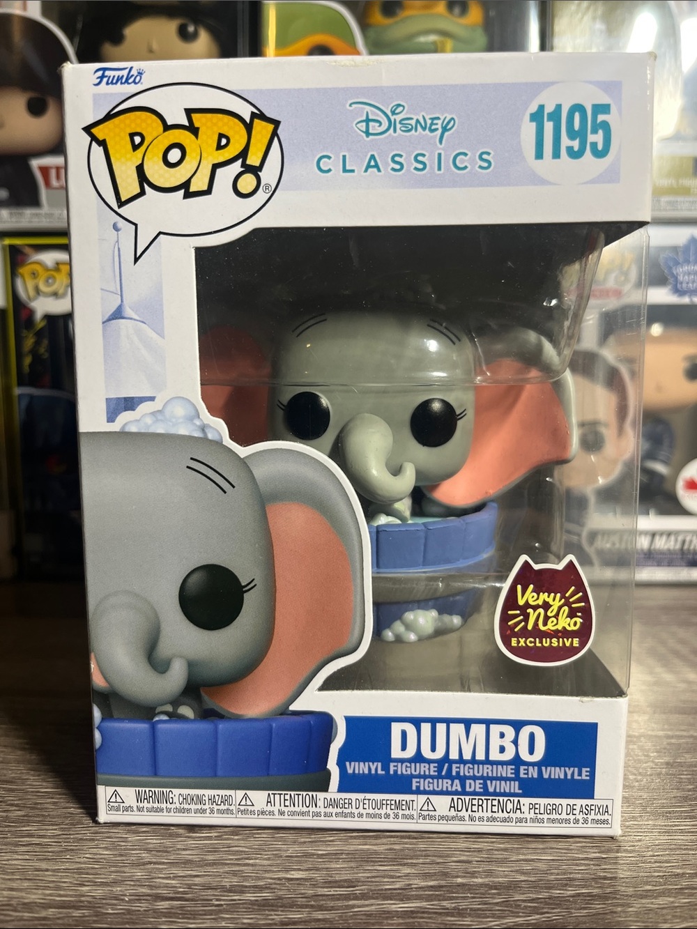 Funko Pop! Disney Classics Dumbo Vinyl Figure - Gray, Pink, Blue